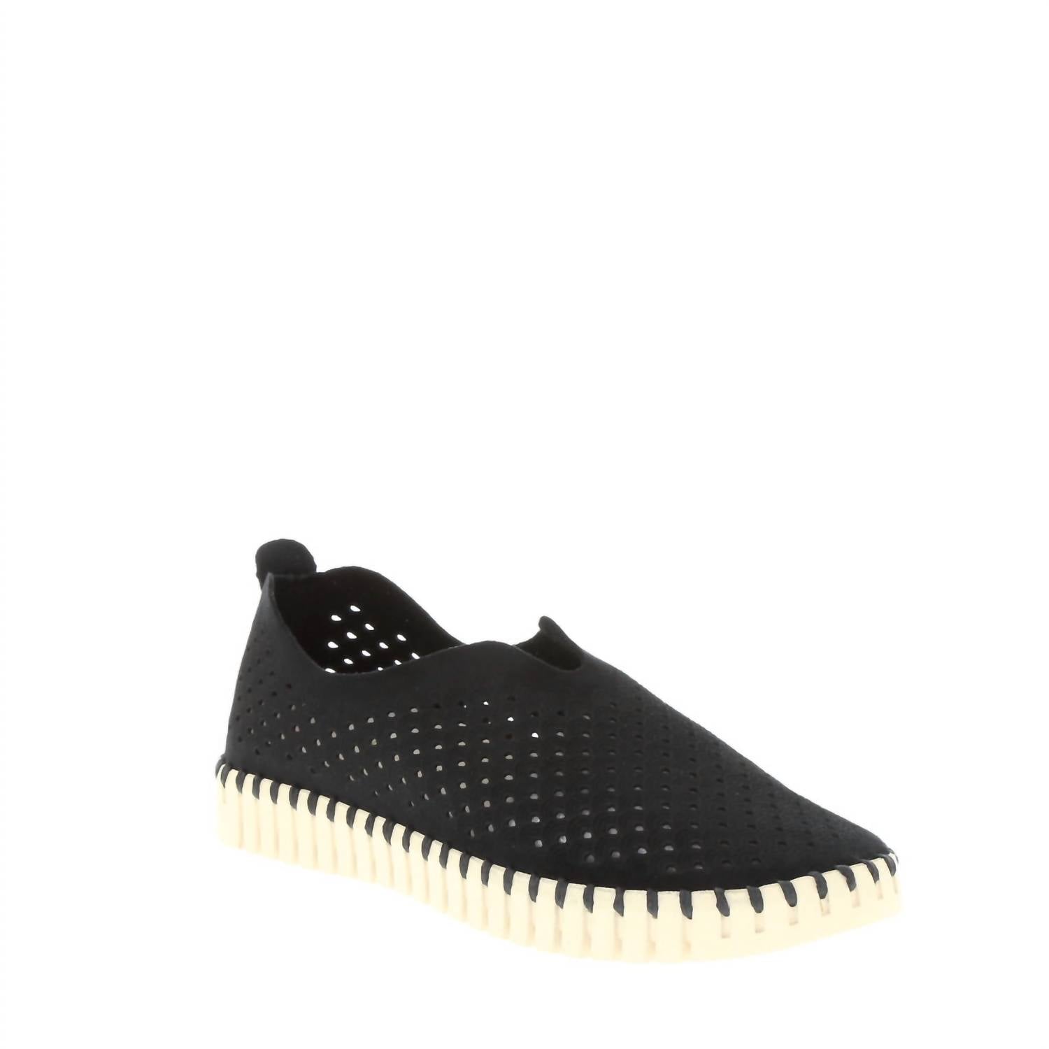 Ilse Jacobsen Women's Tulip Shoe in regular black - women's sneaker - detail view