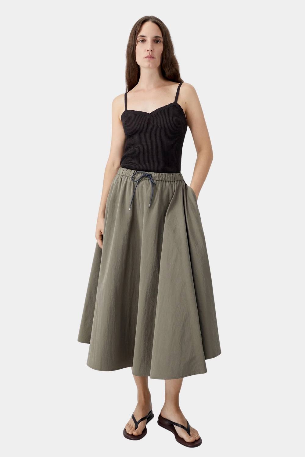 Cordera - Cotton And Silk Ribbed Tank Top