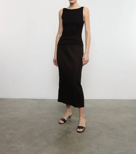 Enza Costa - LINEN PENCIL SKIRT