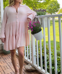 Tiered Shirt Dress