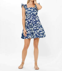 Oliphant - Smocked Square Neck Mini Dress