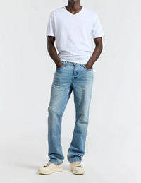 COTTON CITIZEN Men's Classic V Neck Tee in white - men's t-shirt - alternate view