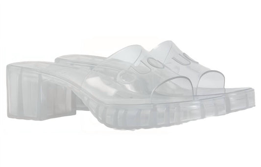 Gucci - Women’s Transparent Rubber Slide Sandals