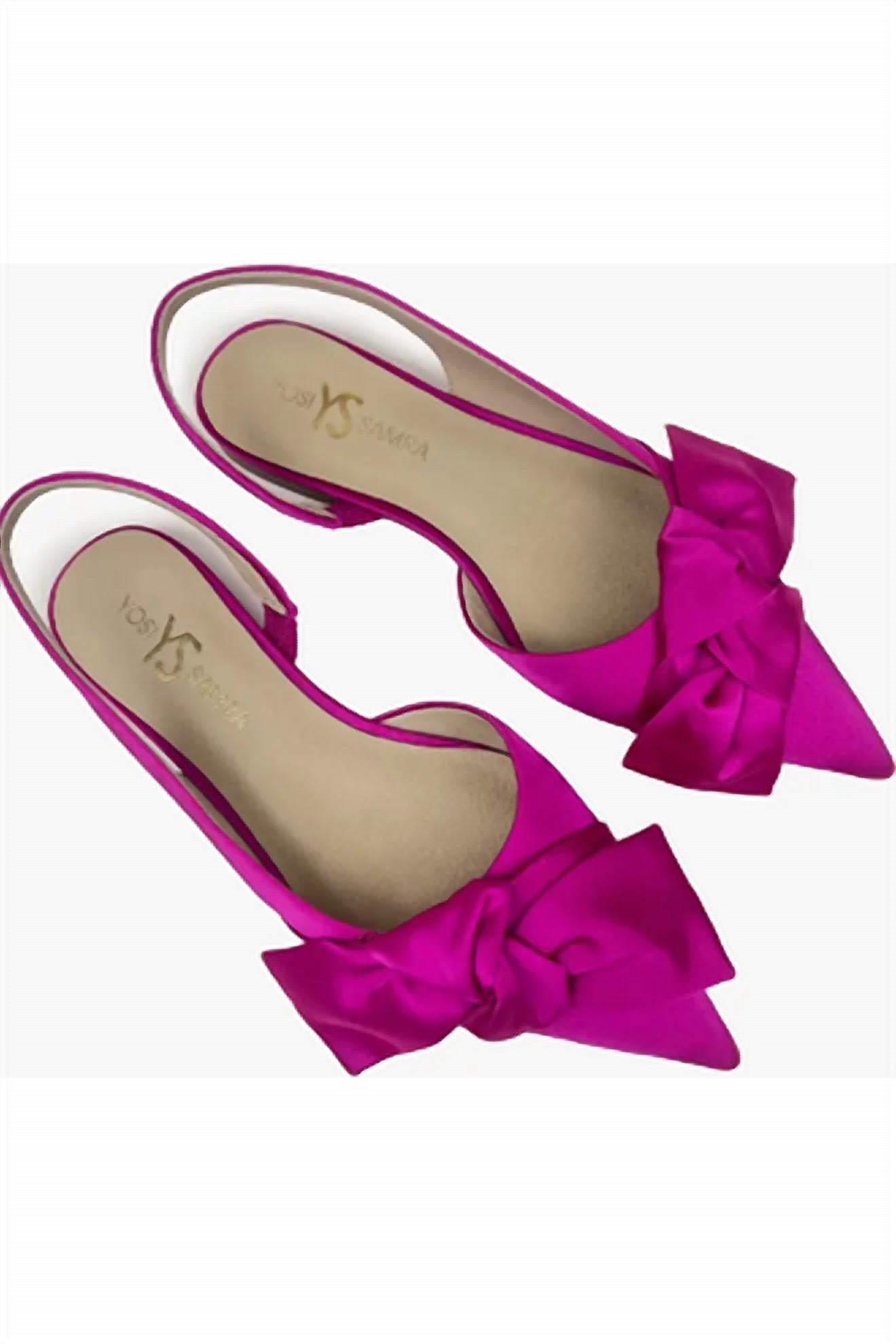 Yosi Samra - Women's Pointed Toe Slingback Flat