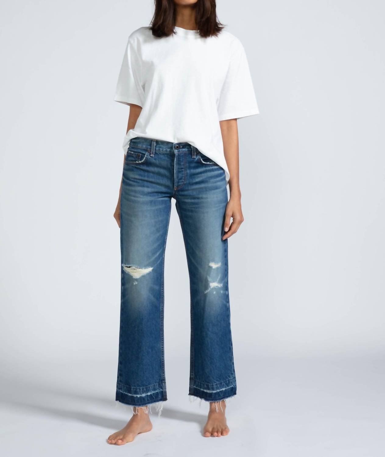 Askk Ny - Low Rise Straight Leg Jeans