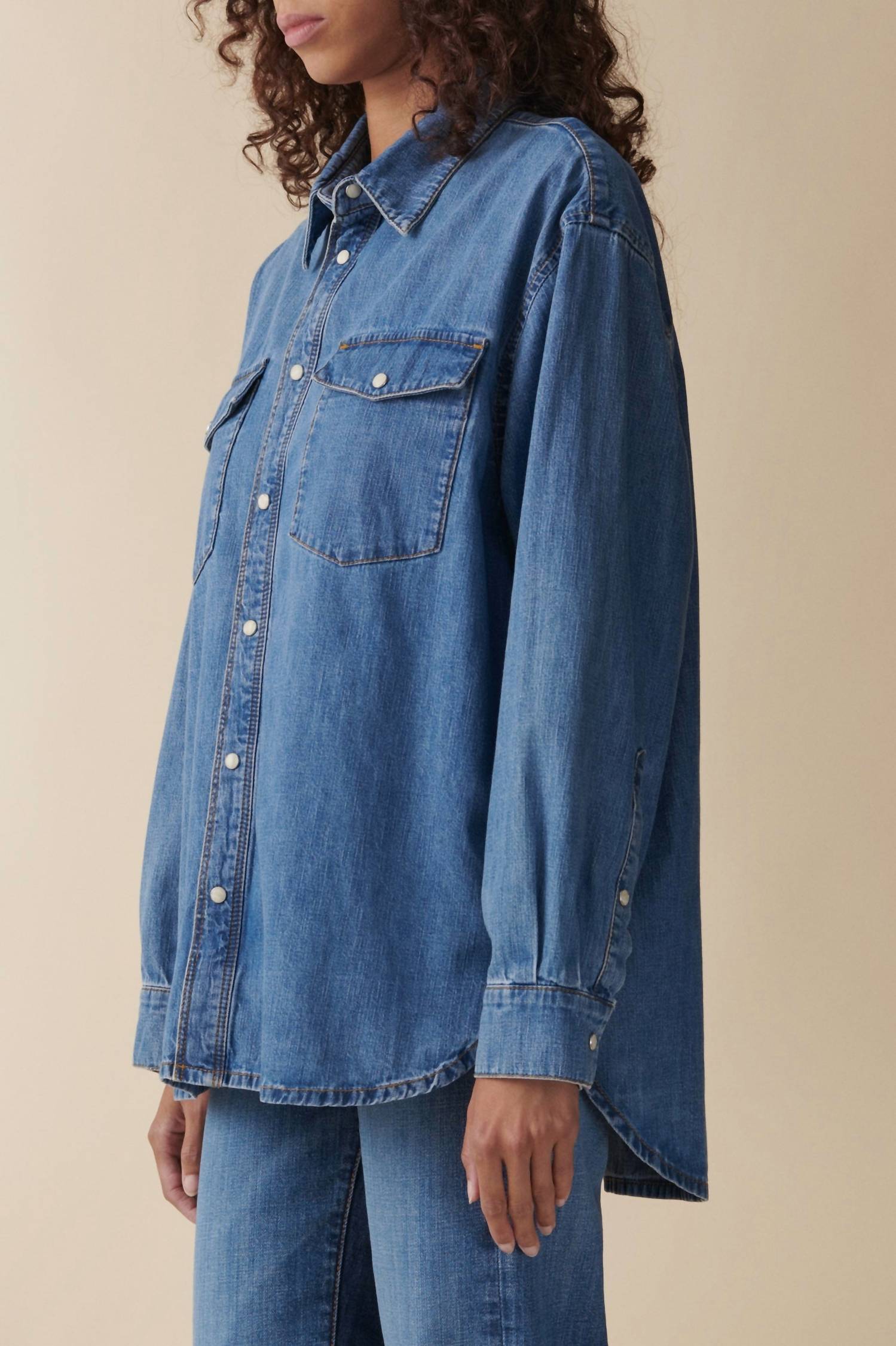 Jeanerica - Angela Long Sleeve Denim Shirt