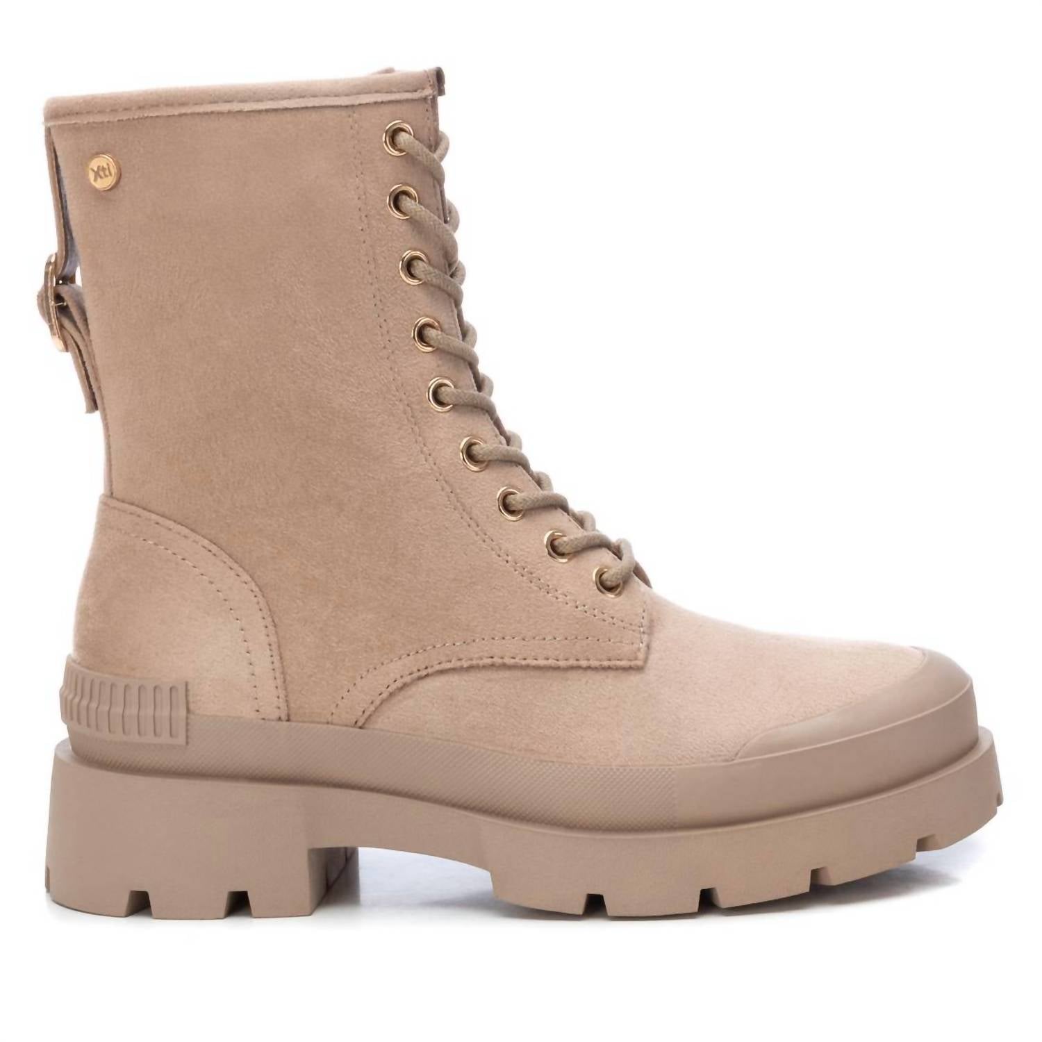Xti - Women's Suede Lace-Up Booties