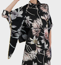 Rani Arabella - Women's Flower Printed Cashmere Scarf