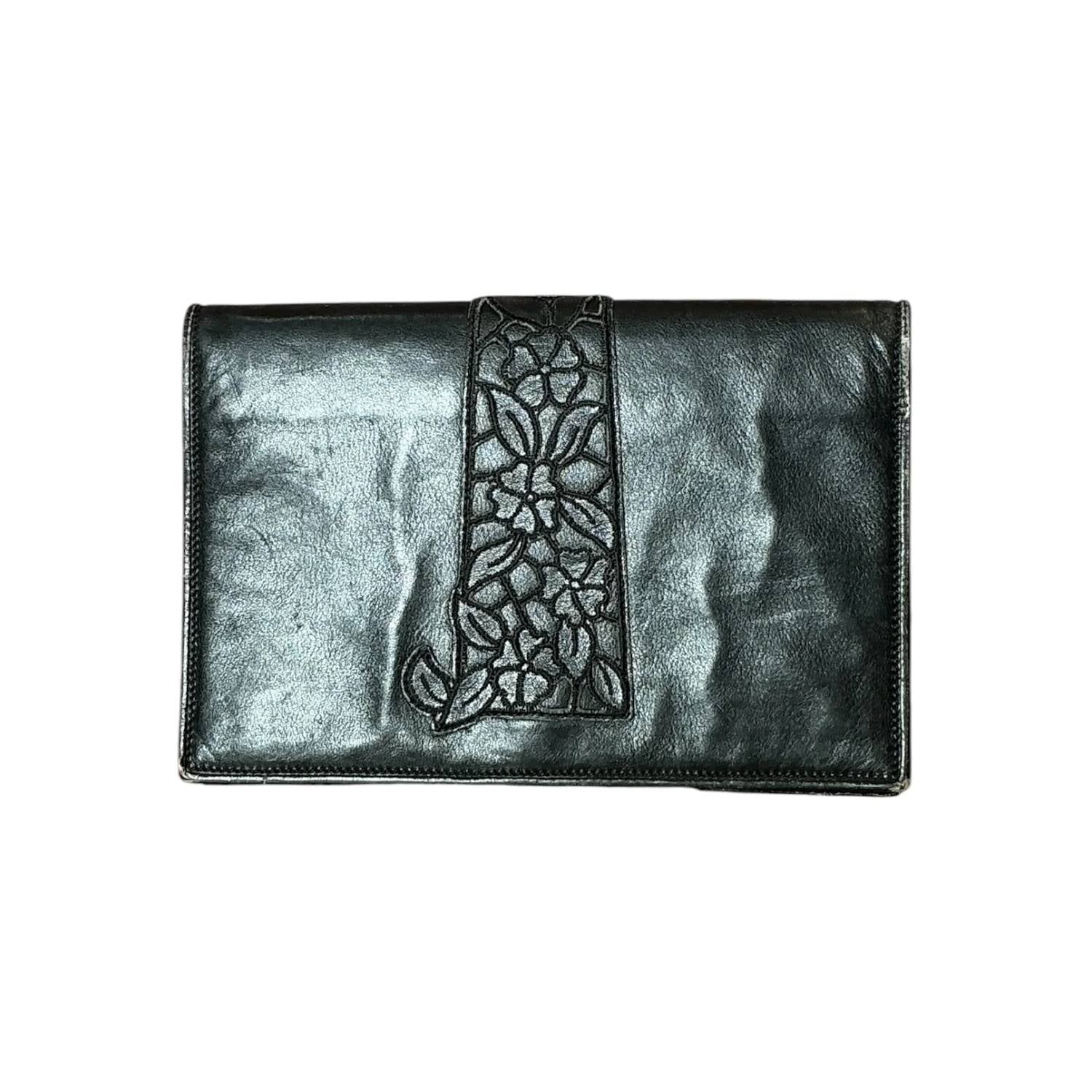 Fendi - Women's Floral Embroidery Flap Crossbody Bag