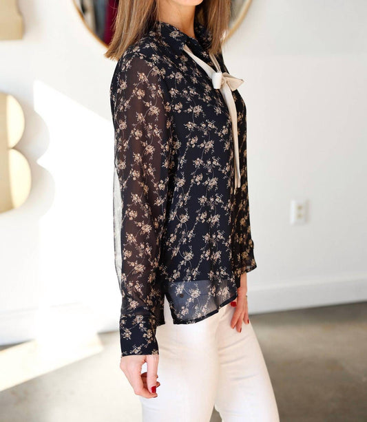 Entro - Guthrie Tie Neck Blouse