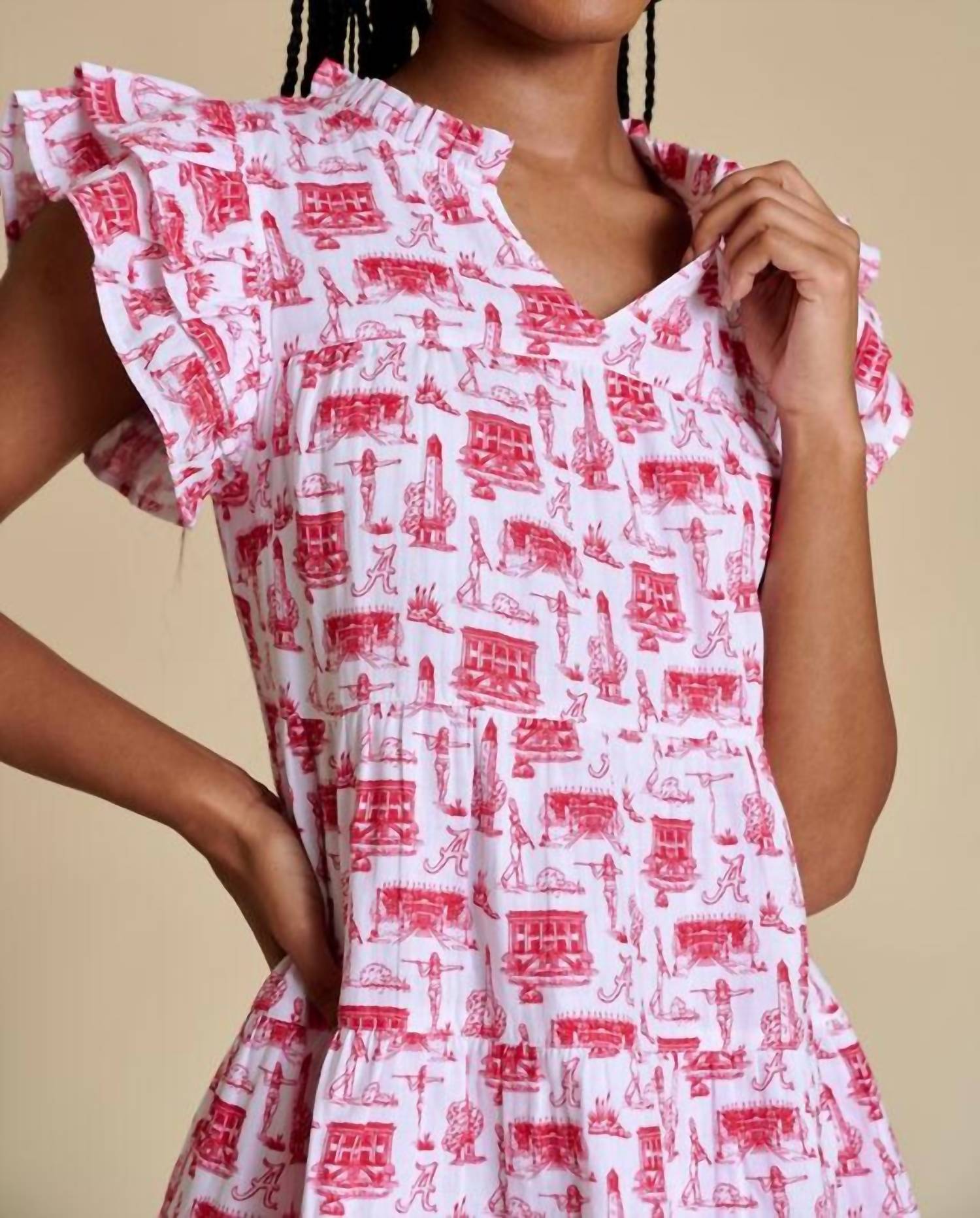 Stewart Simmons - Flutter Sleeve Dress