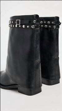 Free People - Women's Scorpio Studded Foldover Boot