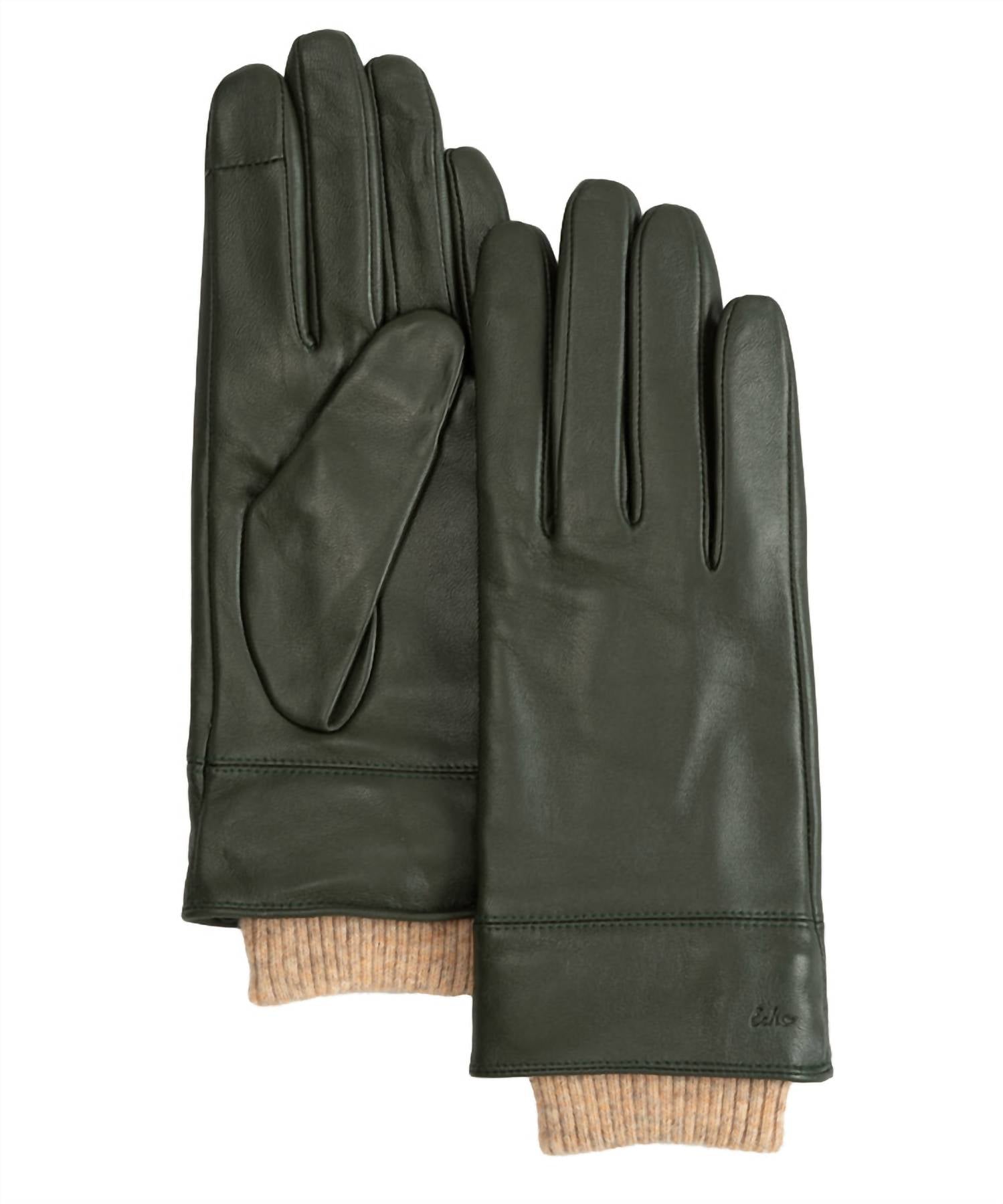 Echo - Rib Cuff Leather Glove