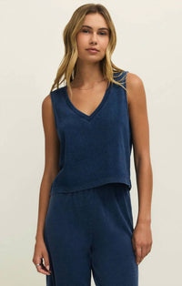 Z Supply - Sloane V Neck Jersey Denim Top