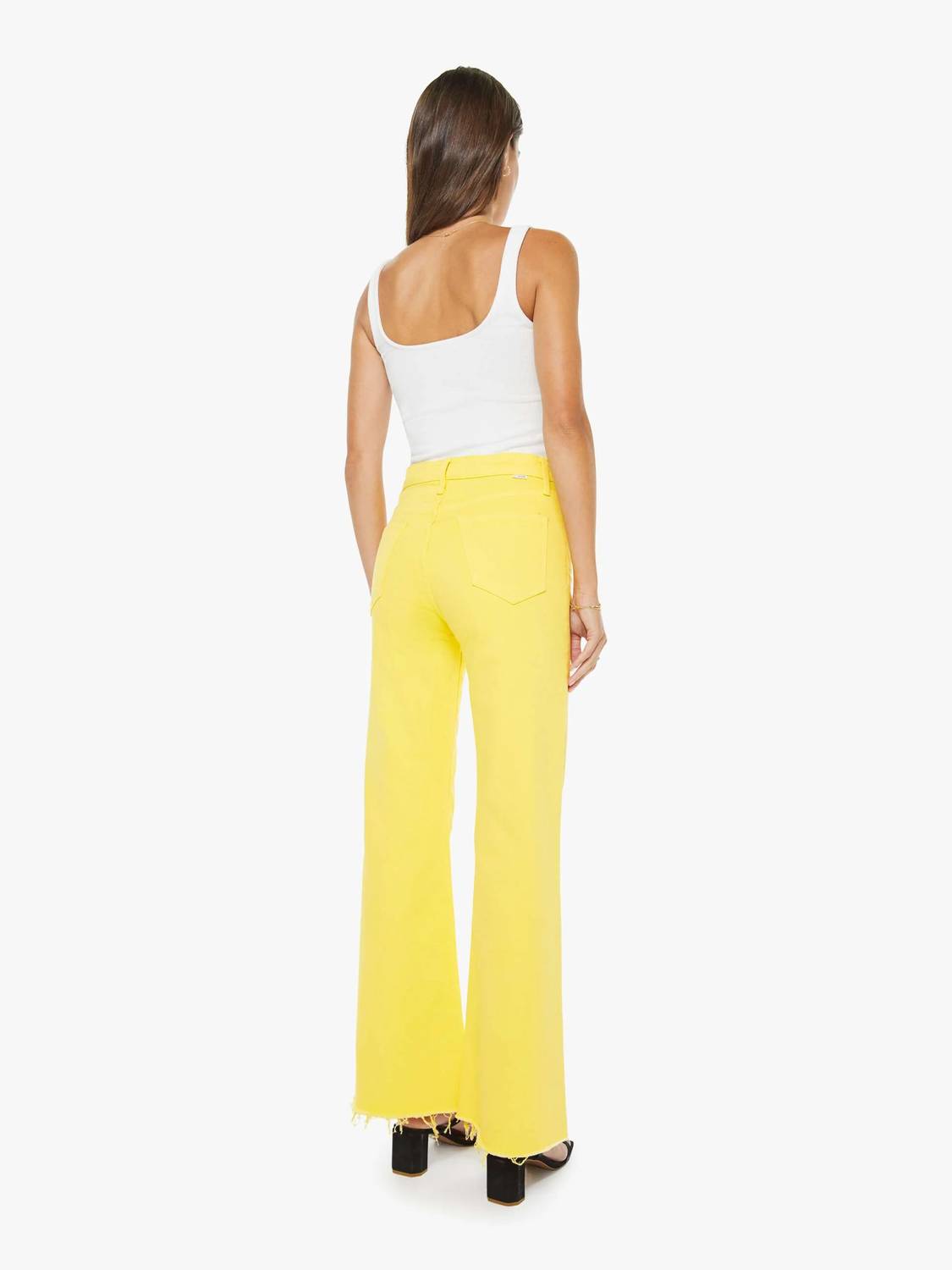 Mother - Tomcat Roller Fray High-waisted Wide-leg Jeans