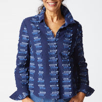 Habitat - Embroidered Cotton Shaped Hem Shirt