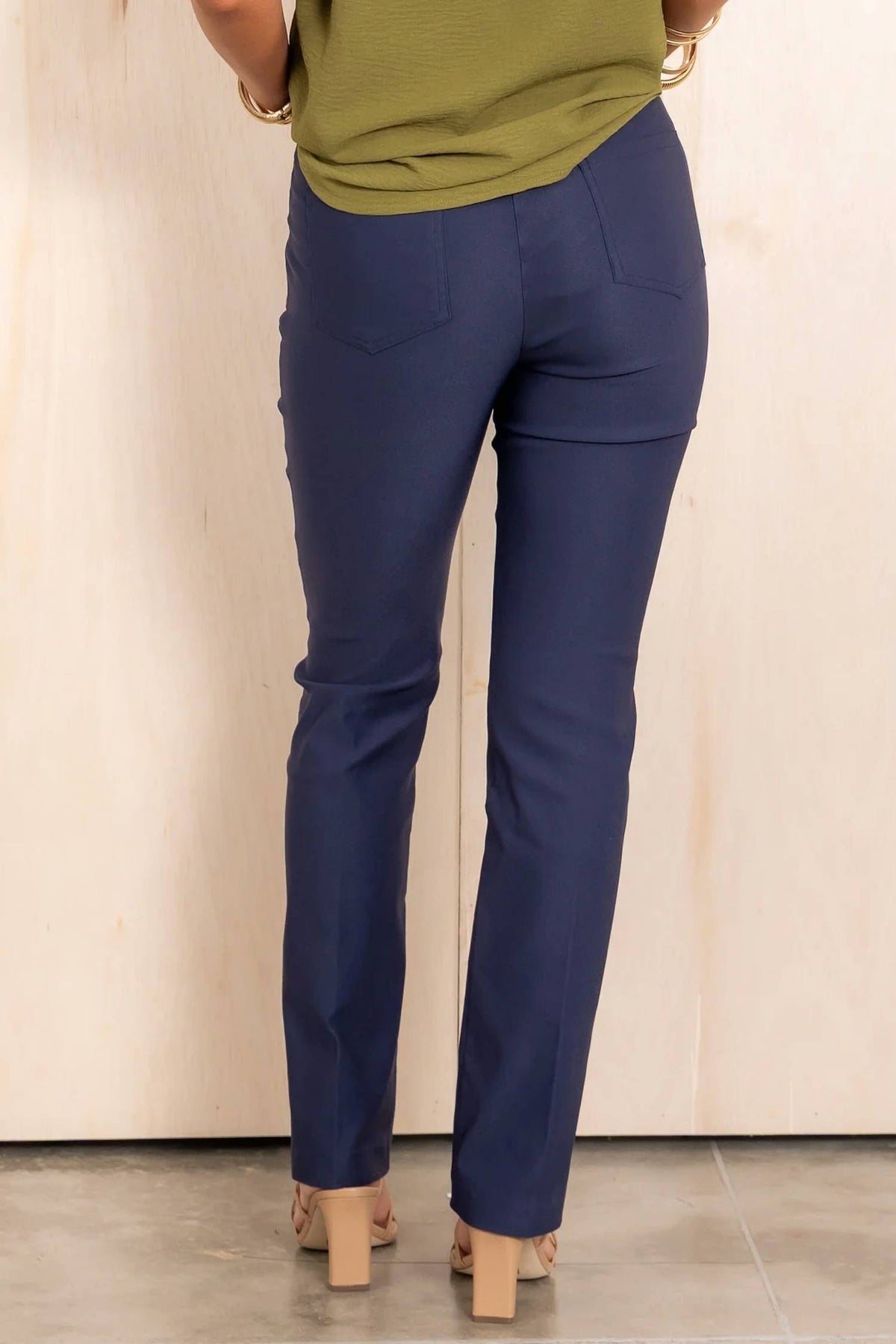 Tribal - Women's Pull On Flatten It Slim Slacks Pants