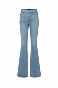 Veronica Beard - Beverly Patch-pocket Skinny Flare Jean
