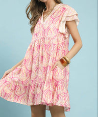 Umgee - Mix Mini Dress