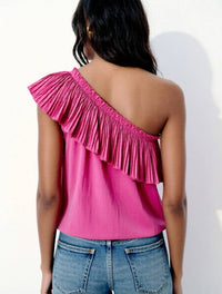 Ramy Brook - One Shoulder Pleated Top