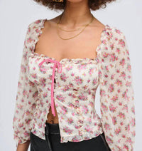 For Love & Lemons - Etienne Puff Sleeves Top