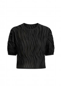 Ulla Johnson - Vayda Chiffon Embroidered Short Sleeve Top