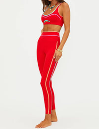 Beach Riot Solara High Compression Legging in red - women's pants - view 4