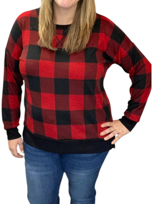 Honeyme - Plaid Weekender Tee