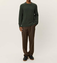 Les Deux Brad Roundneck Knit Top in duffel bag - men's long sleeve top