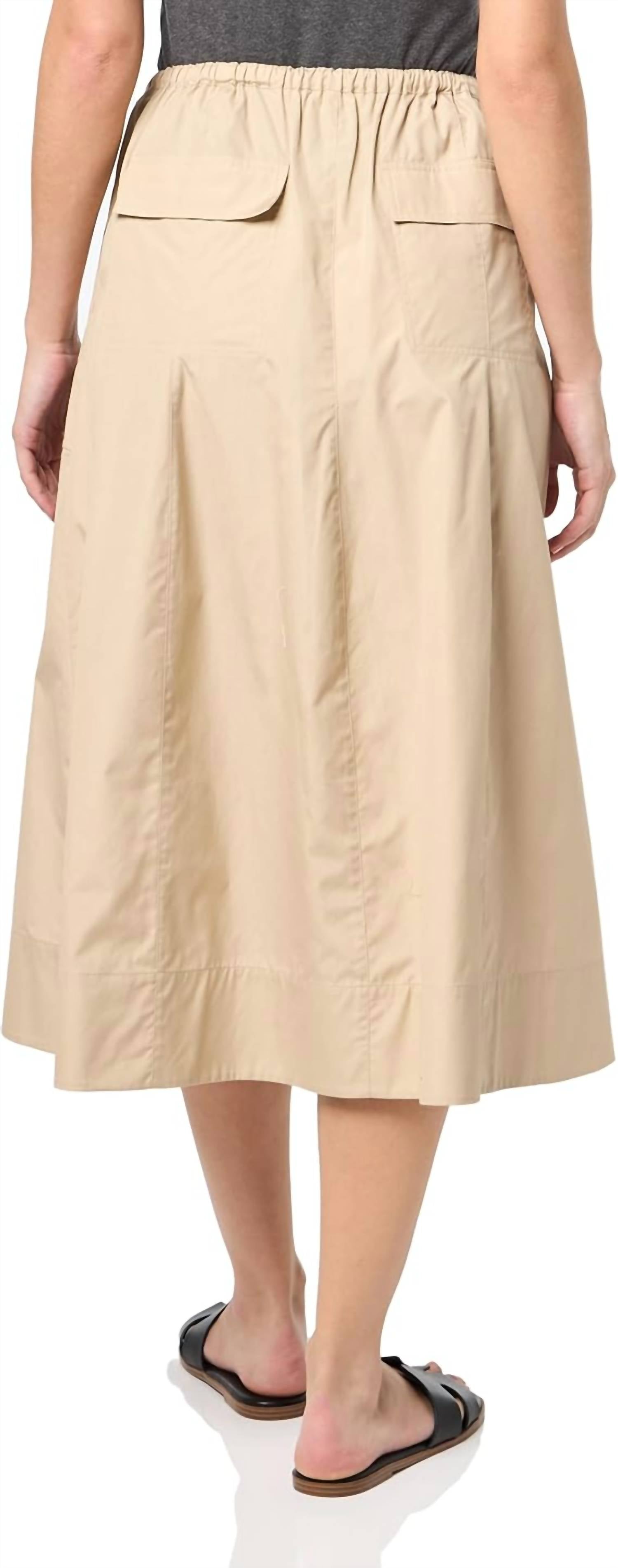 Vince - Gathered Utility Zipper Pocket Skirt