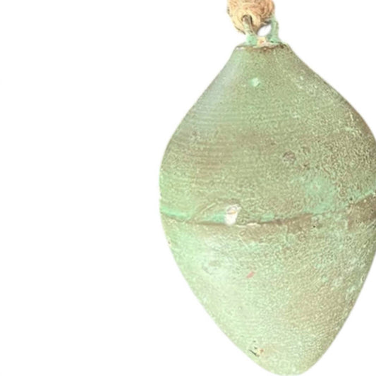 Gold Eagle - Rustic Clay Turquoise Pear Ornament