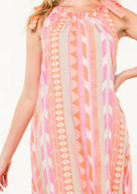 Thml - Tie Strap Pattern Dress