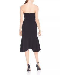 Halston Heritage - Strapless Flounce Fit & Flare Dress