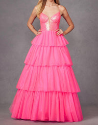 Juliet - Sleeveless A-line Ruffled Prom Dress