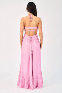 Hyfve - Smocked Halter Tiered Maxi Dress