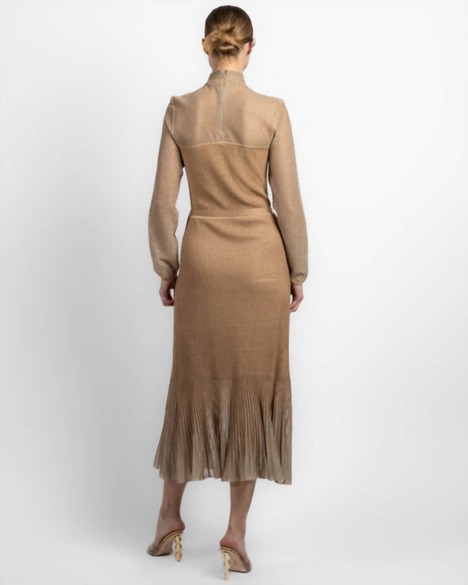 Zimmermann - Hypnotic Metallic Midi Dress