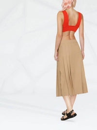 Salvatore Ferragamo - Buttoned-up Pleated Skirt
