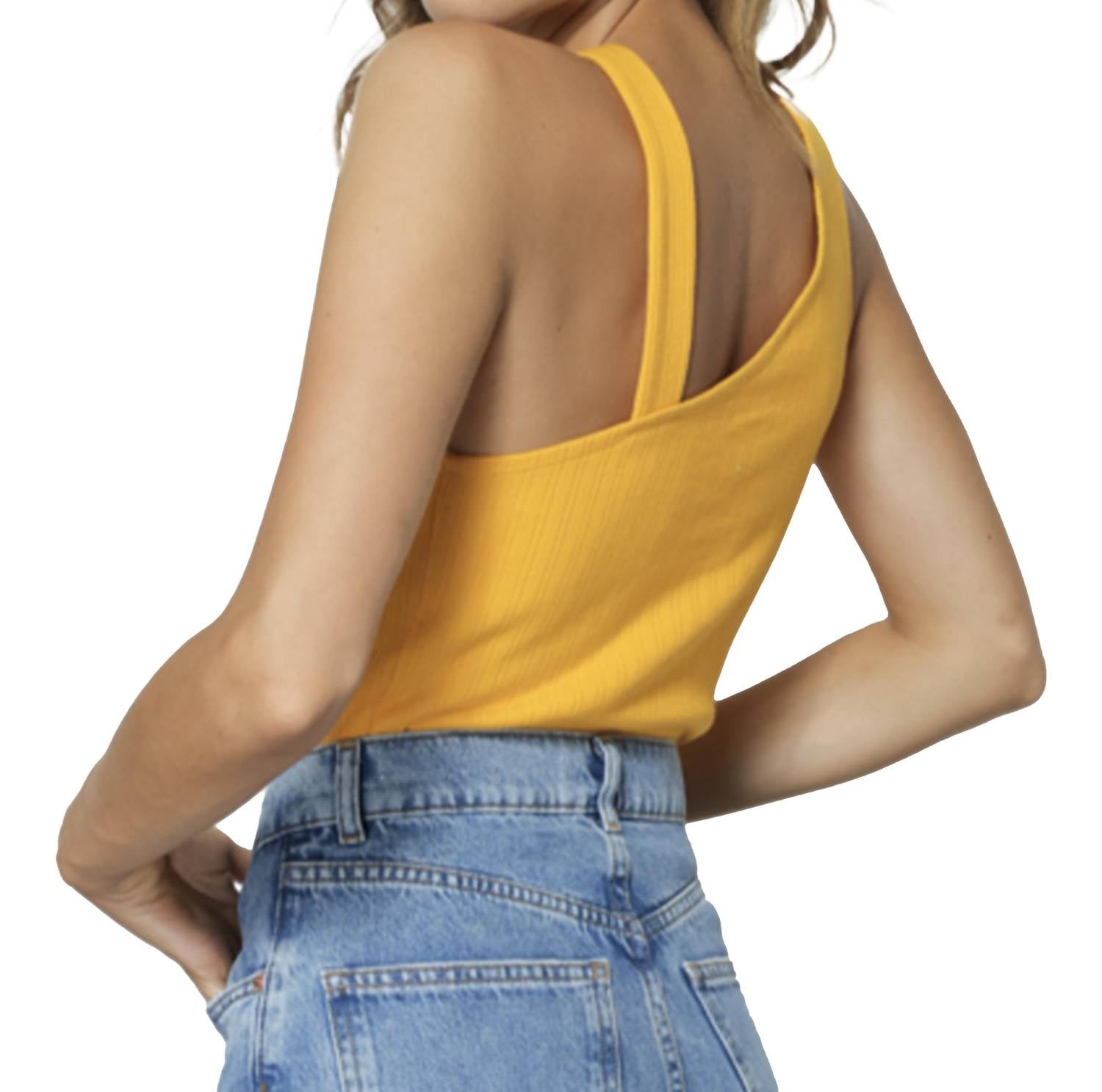 Line And Dot - Stella Ribbed Cut Out Tank Top