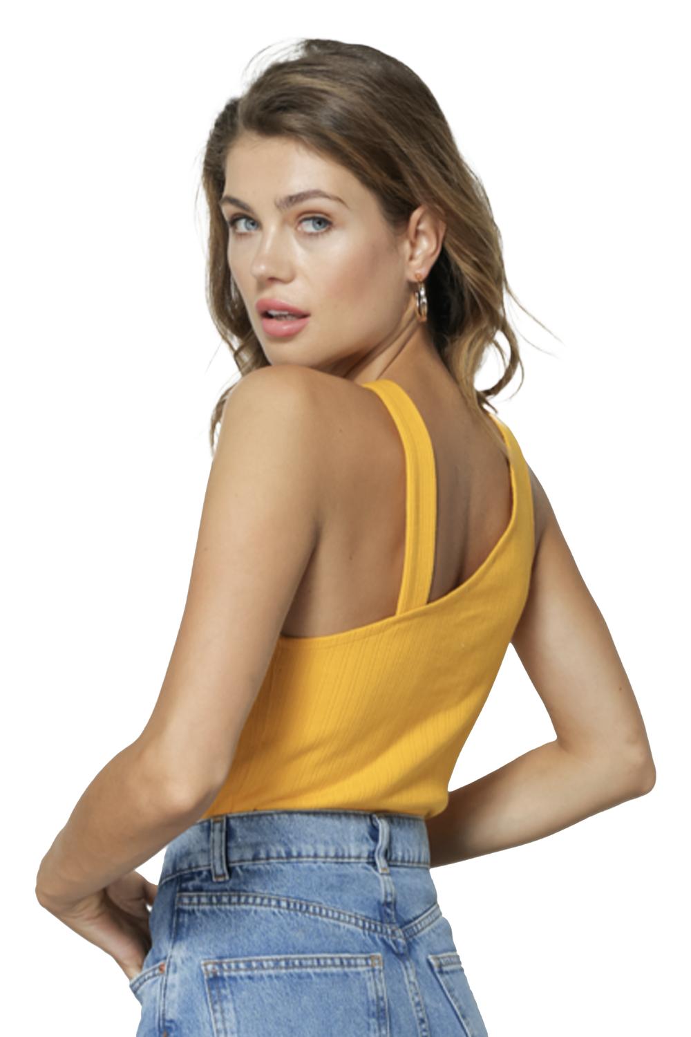 Line And Dot - Stella Ribbed Cut Out Tank Top