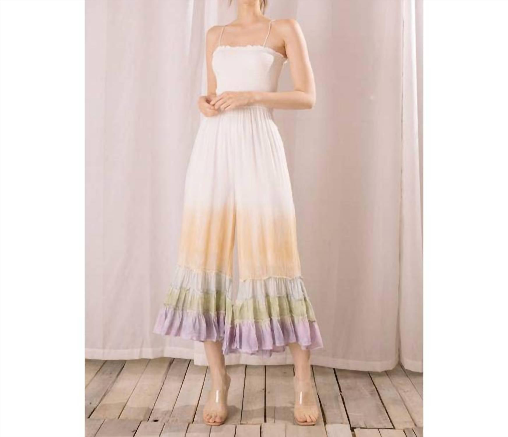 Storia - Women's Tie Dye Wide Leg Jumpsuit