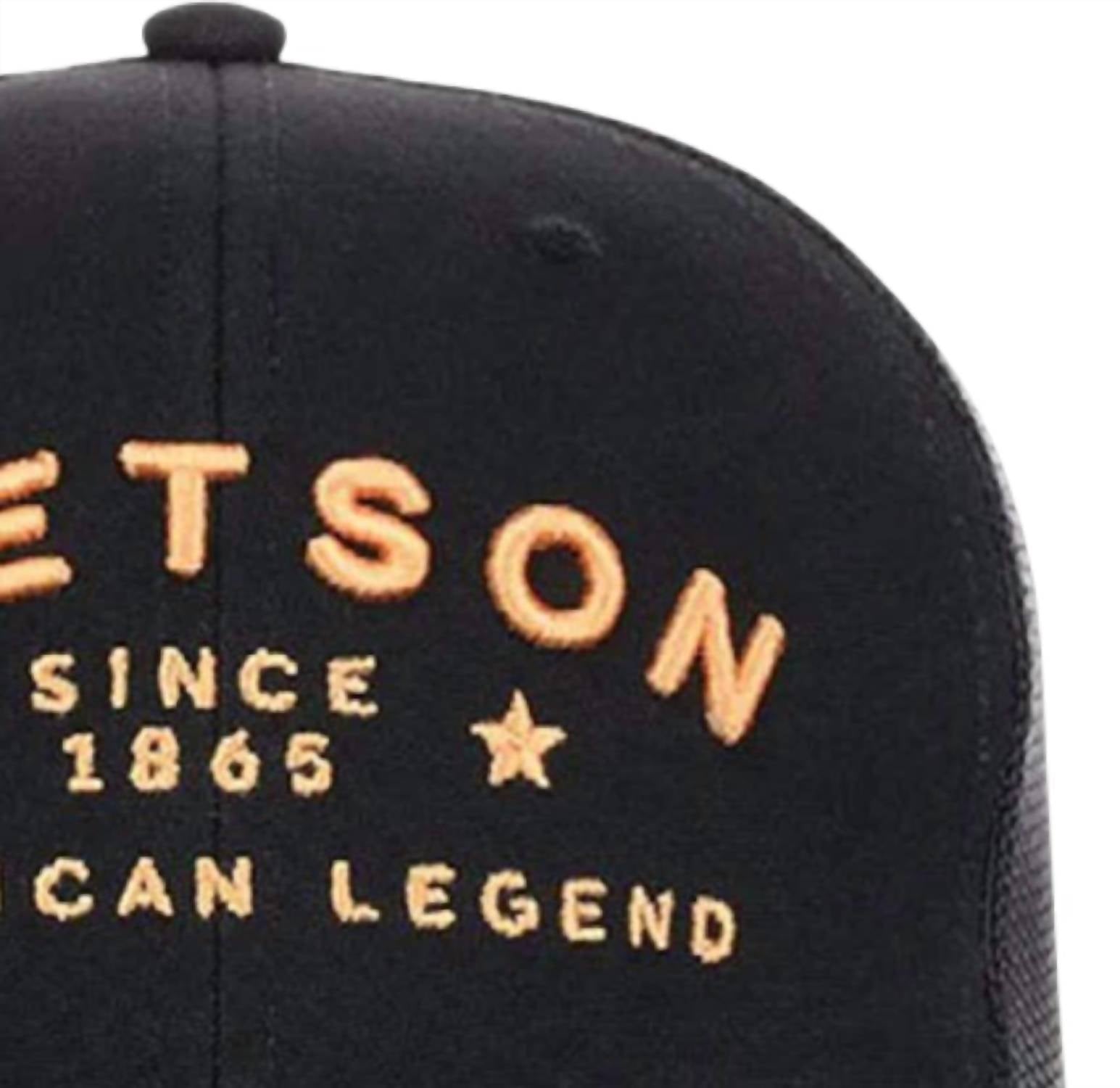 Stetson - Men's Trucker Ball Cap Logo Block Embroidery With Stars