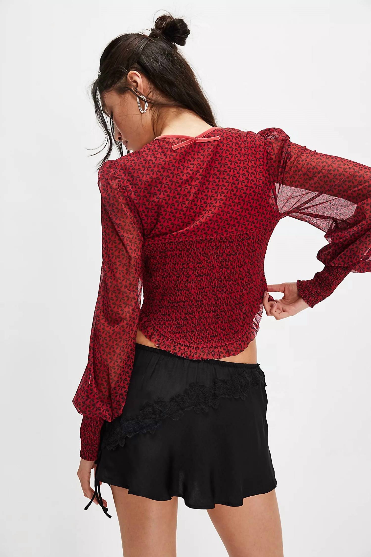 Free People - Dottie Printed Long Sleeve Top