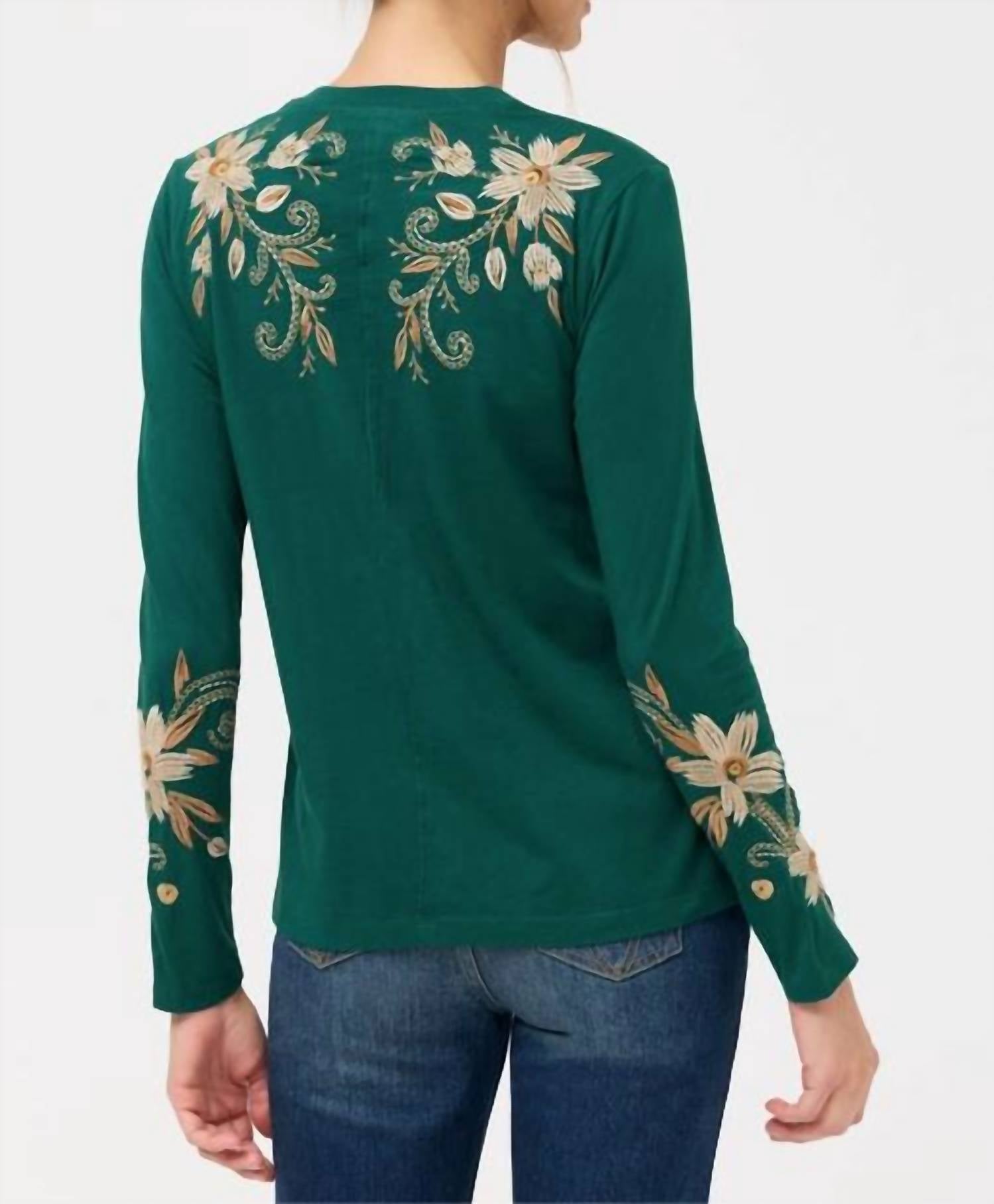 Johnny Was - RAW SEAM CREW NECK TEE CORINTHE
