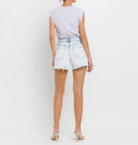 Vervet By Flying Monkey - Vervet High Rise Distressed Shorts