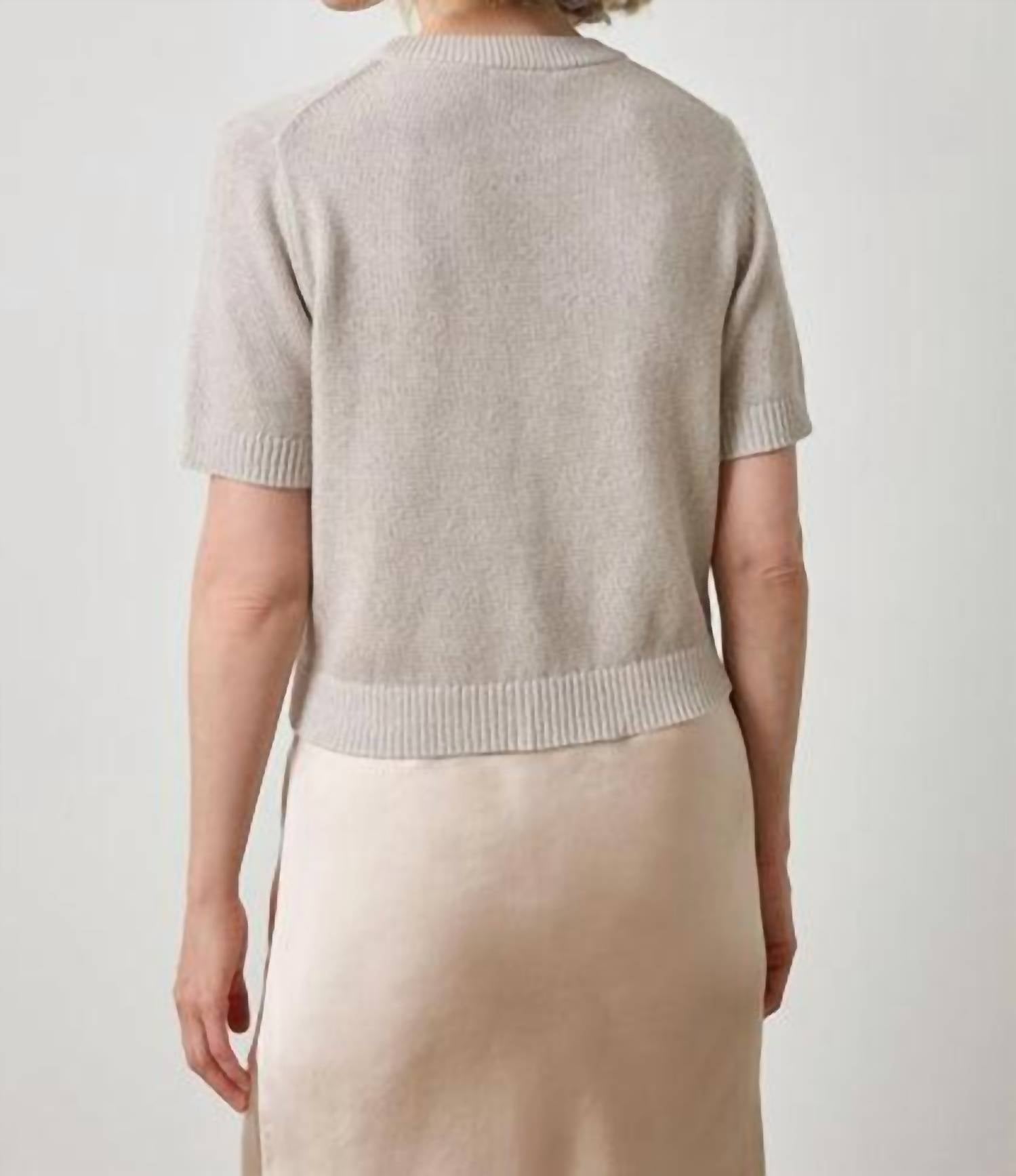 Lilla P - Short Sleeve Sparkle Sweater
