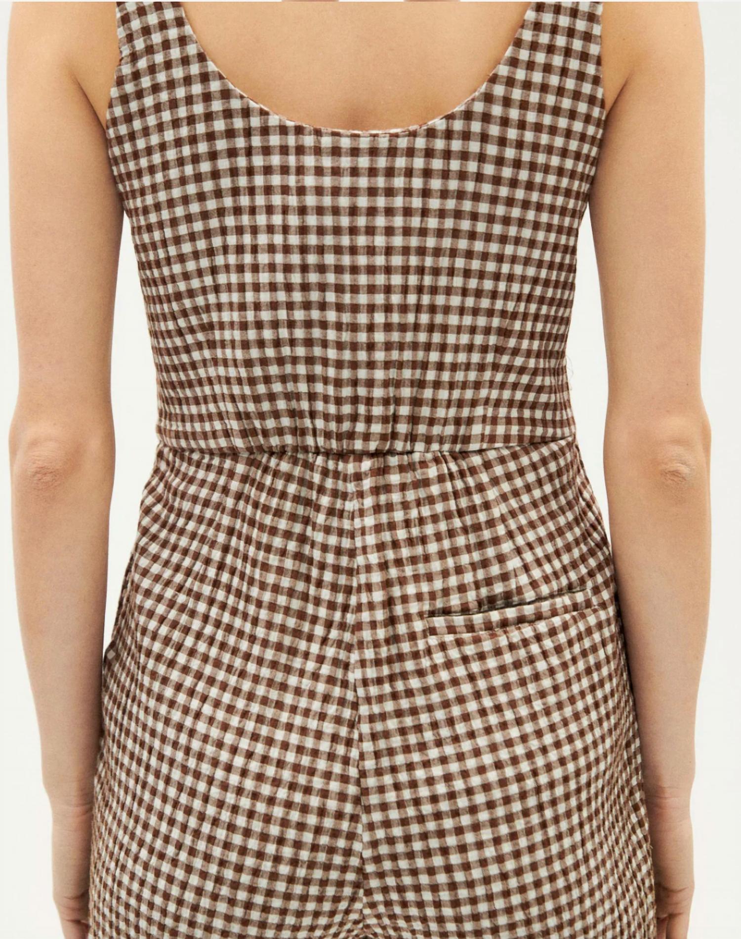 Thinking Mu - Round Neckline Trouser Mini Dress