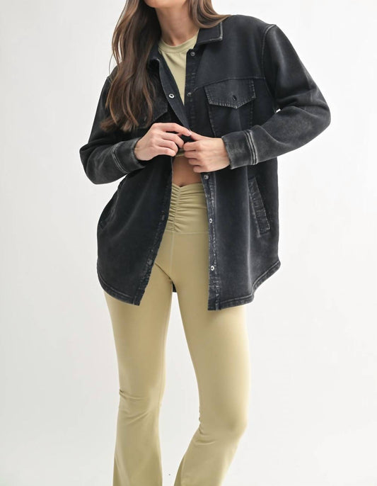 Mono B - Snap-On Shacket with Pockets