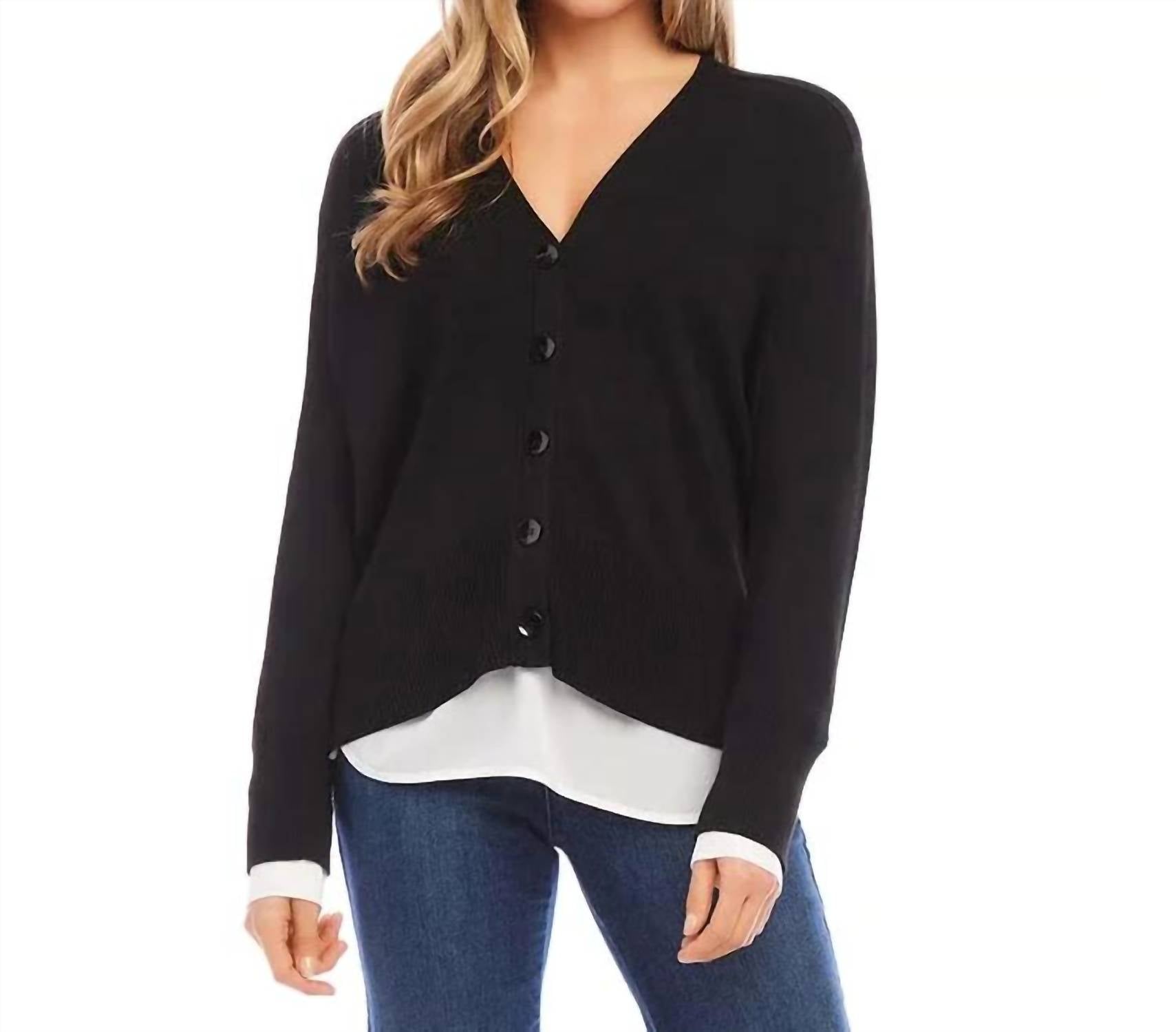 Karen Kane - Linett Layered Sweater Cardigan