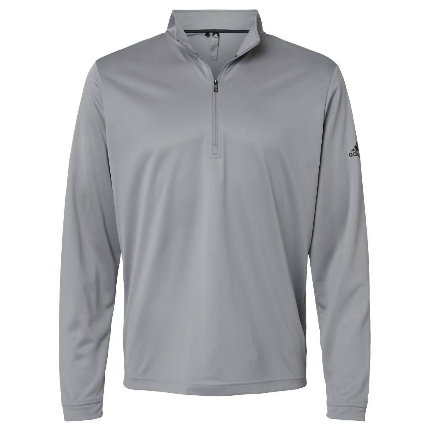 adidas Men's Lightweight Quarter Zip Top in grey - men's sweater