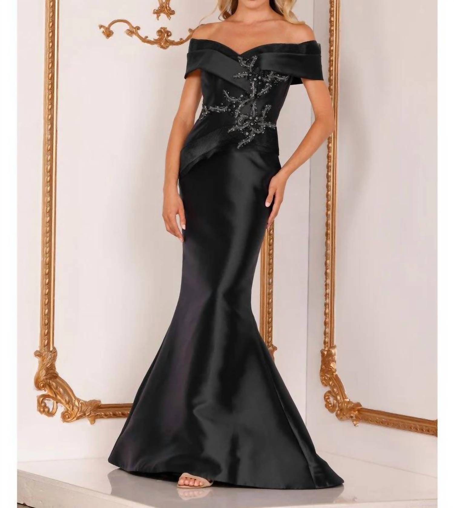 Terani Couture - Elegant Formal Off-shoulder Long Evening Premium Dress